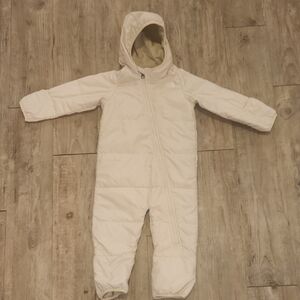 The North Face Infant Plush Hooded Snowsuit - Cream